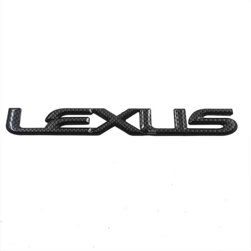 1pc Stiker Emblem Logo LEXUS Bahan ABS Carbon Fiber Untuk Mobil LEXUS