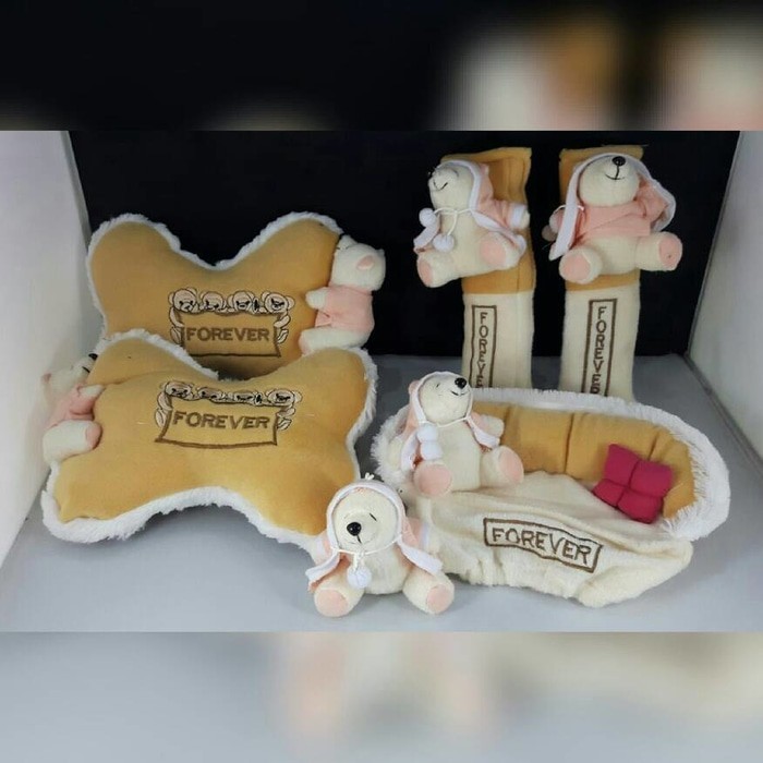 CAR SET BANTAL MOBIL 3IN1 VT D-51 BONEKA BEAR FOREVER MOBIL ALL NEW YARIS