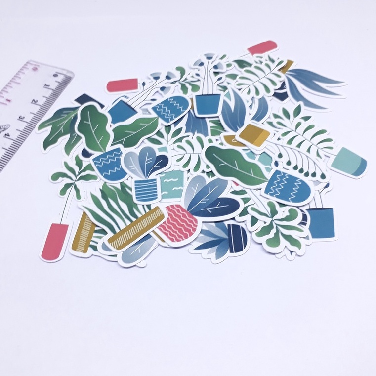 

sticker stiker scrapbook plant tanaman hias tumbuhan DIY palnner diary