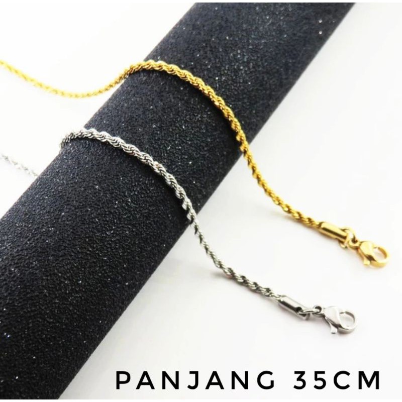 Kalung Anak Anak Titanium model Tambang anti karat