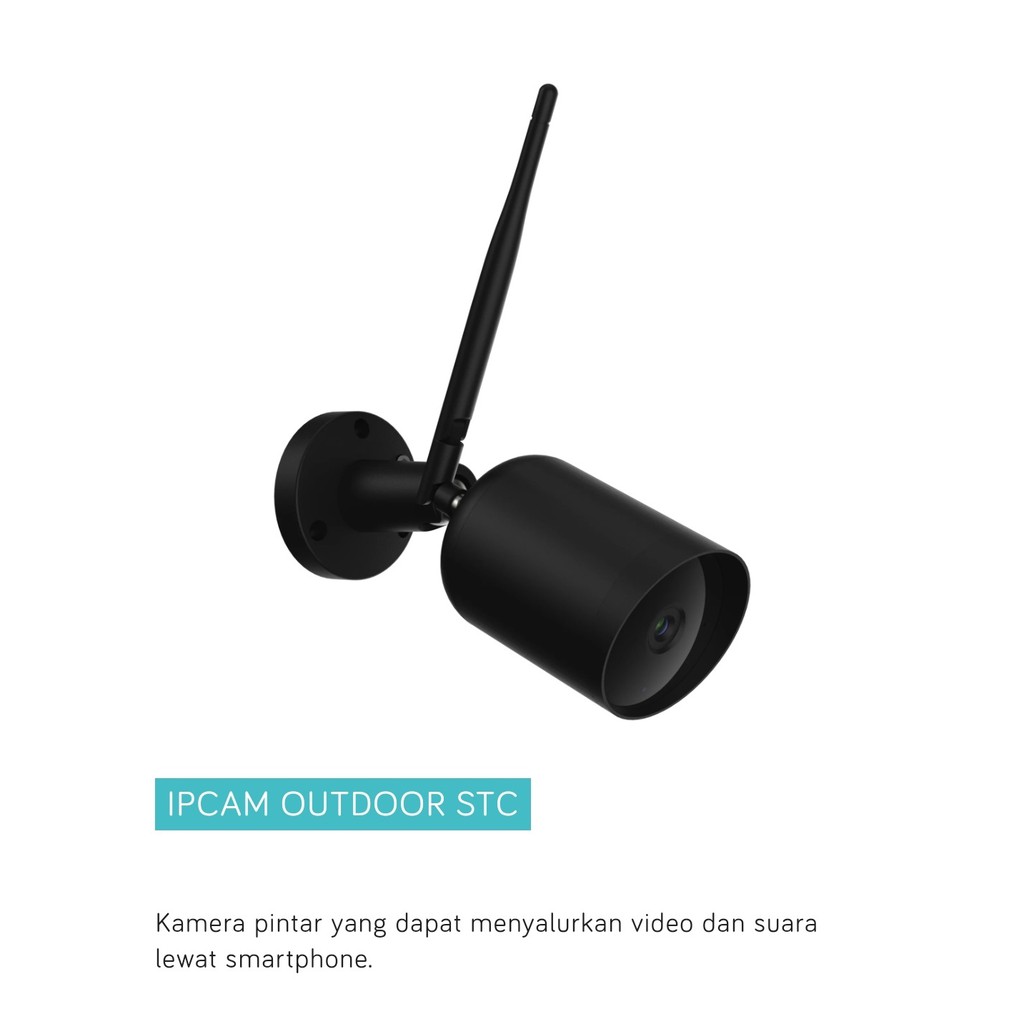 BARDI Smart IP Camera Outdoor Static CCTV Wifi Jarak Jauh Lewat HP Wireless IPCAM STC 1080p 3MP