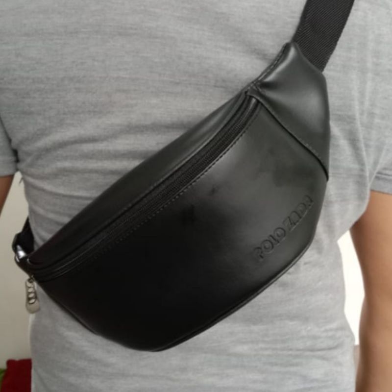 Spesial Edisi  TAS WAIST BAG PREMIUM CLASS PU QUALITY ORIGINAL POLOZADA SELEMPANG PRIA BEST SALLER