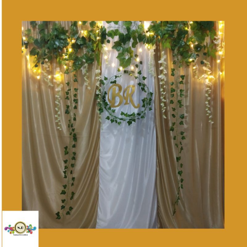 JUAL BACKDROP LAMARAN DEKORASI SEDERHANA GAMPANG NIKAH MUDAH RUANGAN MURAH