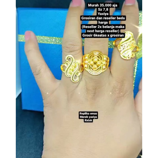 cincin replika emas /awet tahan lama