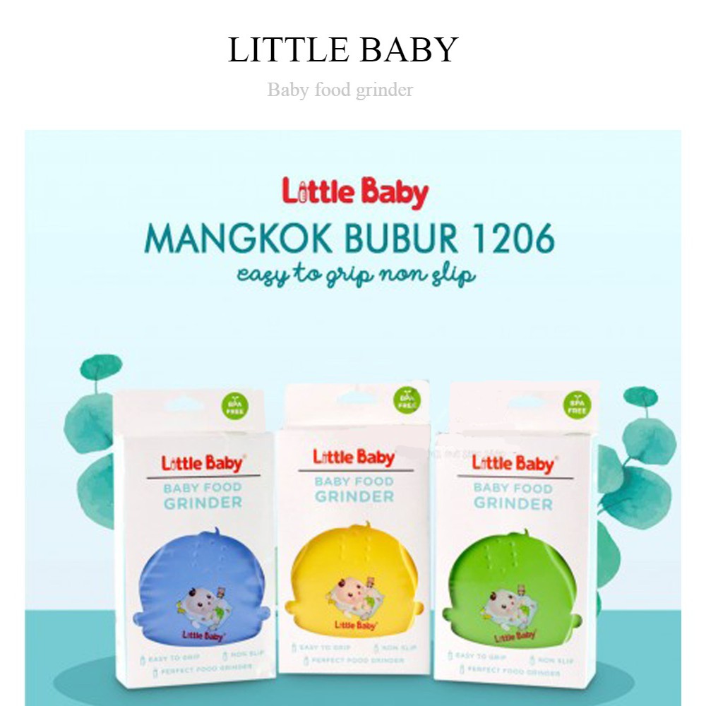 Little Baby Food Grinder Penggerus Makanan Bayi Mangkok Bubur Tempat Makan Bayi (Ready varian warna)