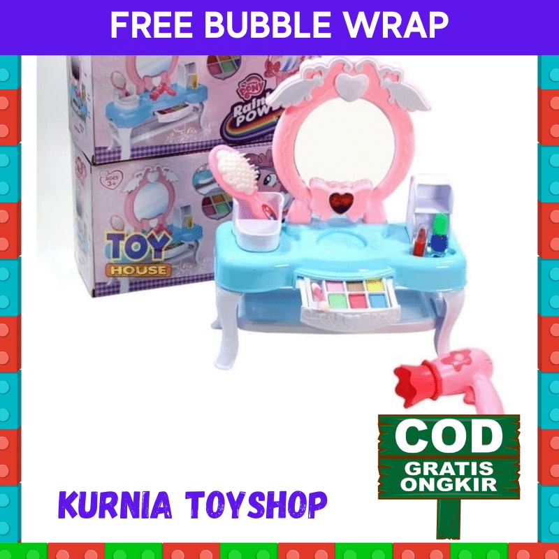 Kado Hadiah Maenan Mainan Permainan Ulang Tahun Bermain Anak Anak Perempuan Cewek Meja Rias Dandan M