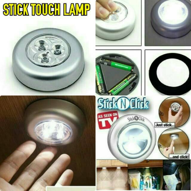 STICK TOUCH LAMP - LAMPU LED PAKAI BATERAI - LAMPU DINDING - LAMPU TEMPEL