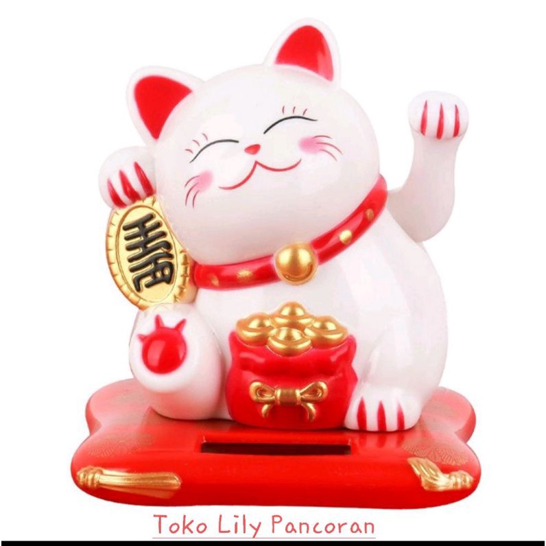 Kucing Hoki Jumbo Solarcell / Maneki Neko Jumbo Solarcell