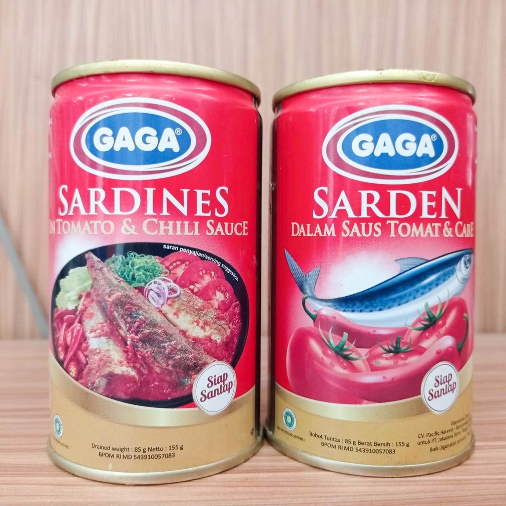 

GAGA SARDEN SAUS TOMAT & CABE 155G