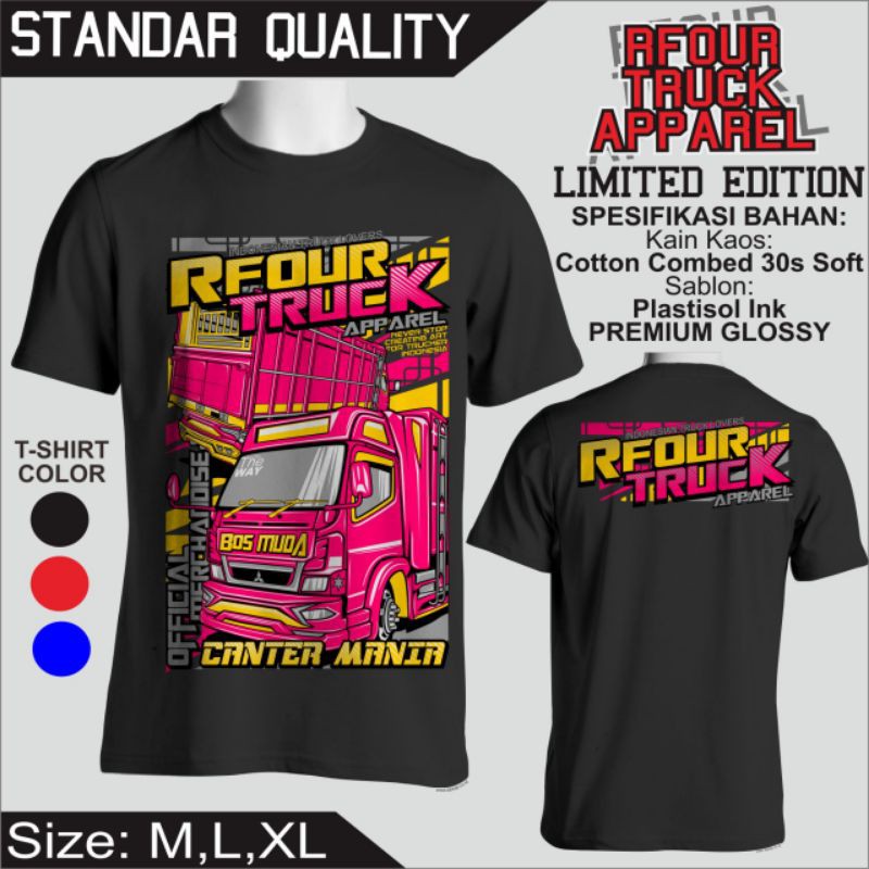 Kaos truk original rfour canter mania kaos truk mania driver muda kaos