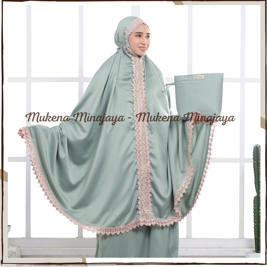 Mukena Dewasa Renda Mewah Nirmala 2 In 1 Jumbo Daily Traveling  Sutra Velvet Premium Fashion Mukenah Dewasa Lesti Muslim Terbaru