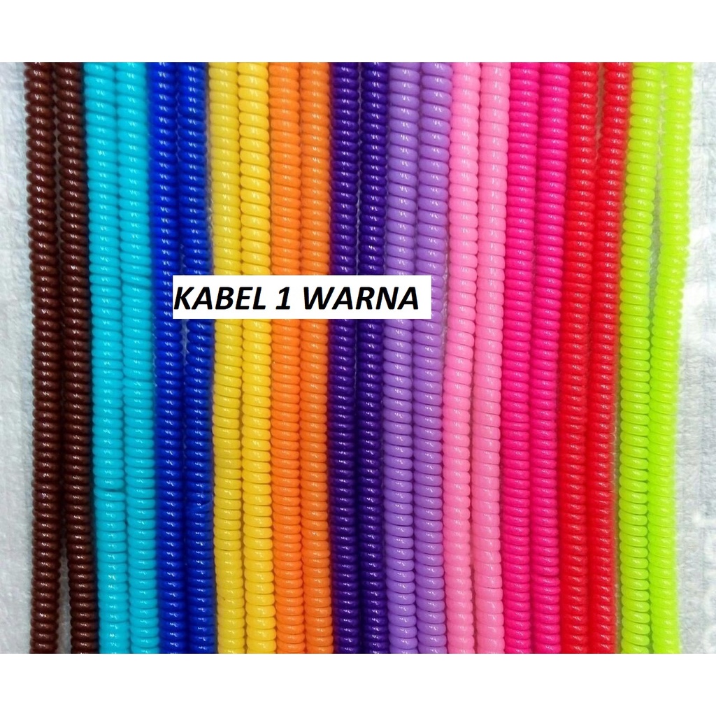 PELINDUNG KABEL LENS CABLE PROTECTOR KABEL 1 WARNA KABEL 2 WARNA KABEL 3 WARNA SPIRAL