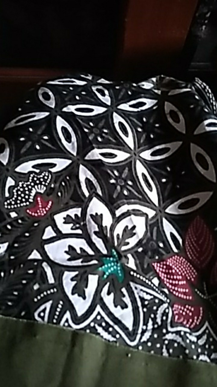 Tey-17 Batik Wanita Asj Sa Hrb026 Kenongo Kemeja Tosca Pendek