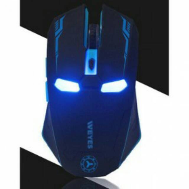 TaffWare Wireless Iron Man Style Optical Mouse Silent Click 2.4Ghz