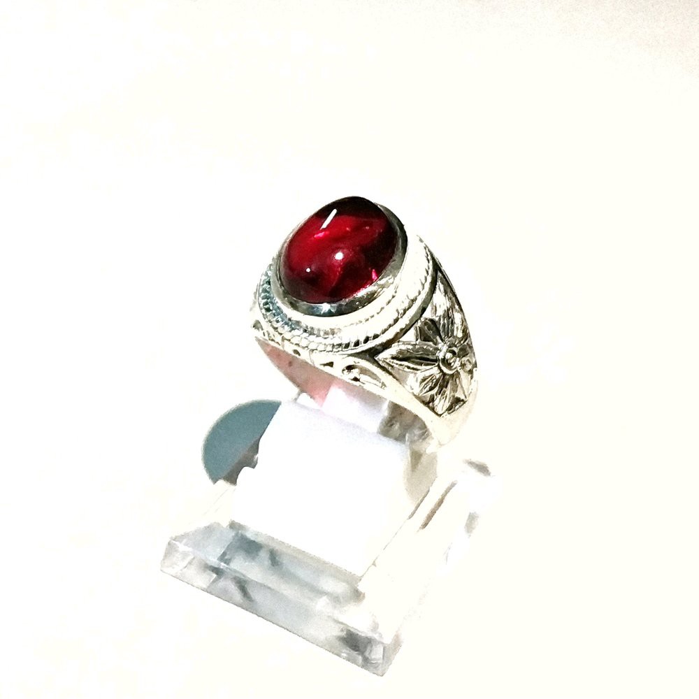 CINCIN BATU AKIK MERAH SIAM MINIMALIS