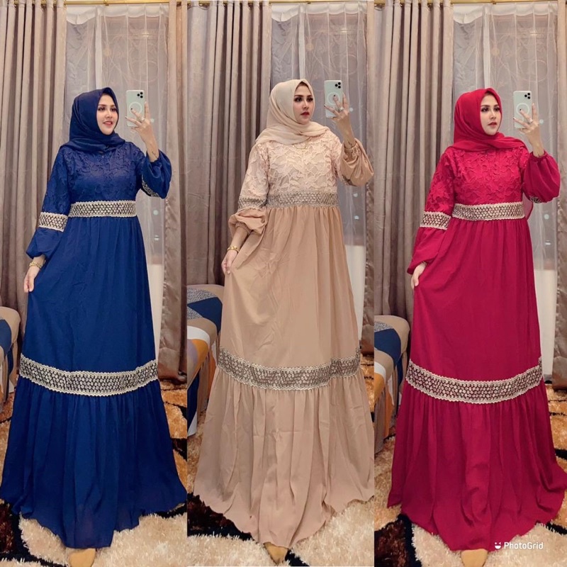 Dress ceruty armani babydol