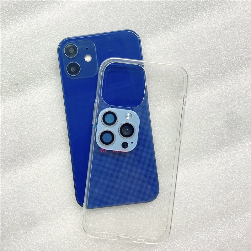 (With Case) Frame Pelindung Lensa Kamera Iphone 12 13 Pro Anti Gores