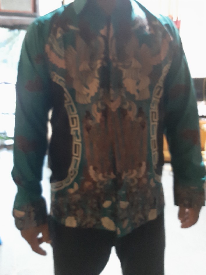 Baju Kemeja Batik Kantor Pria Lengan Panjang Fashion Solo Pekalongan Bw 035