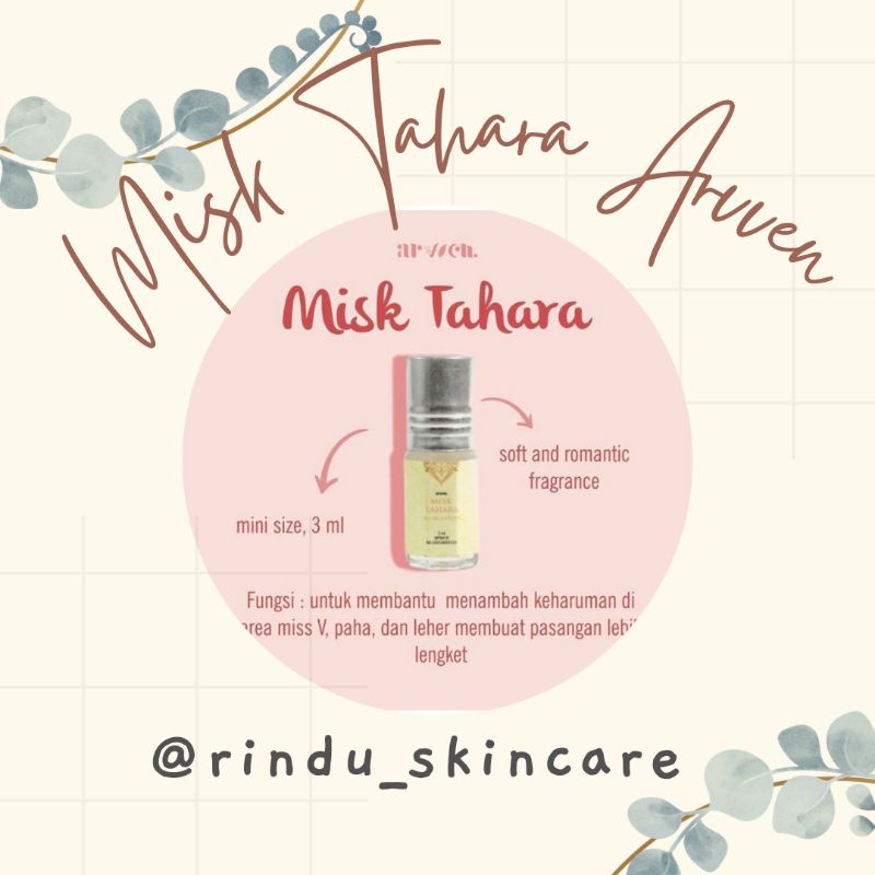 BPOM MISK TAHARA BY ARVVEN /PARFUM TAHARA MISS V