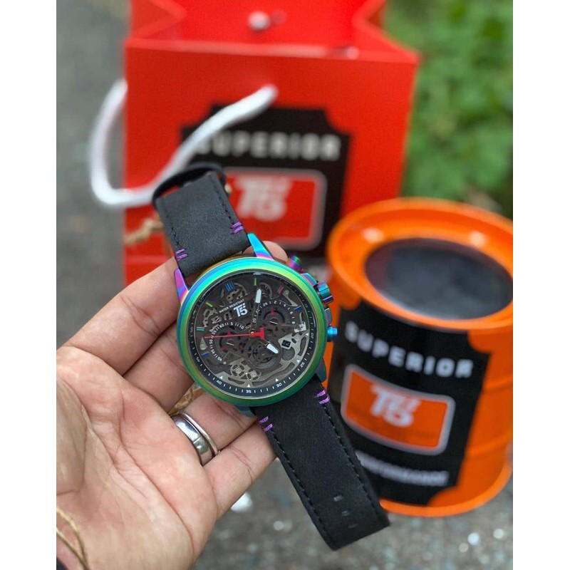 [ ORIGINAL ] T5 RAINBOW H3624 JAM TANGAN PRIA ORIGINAL T5 PELANGI T5 WATCH