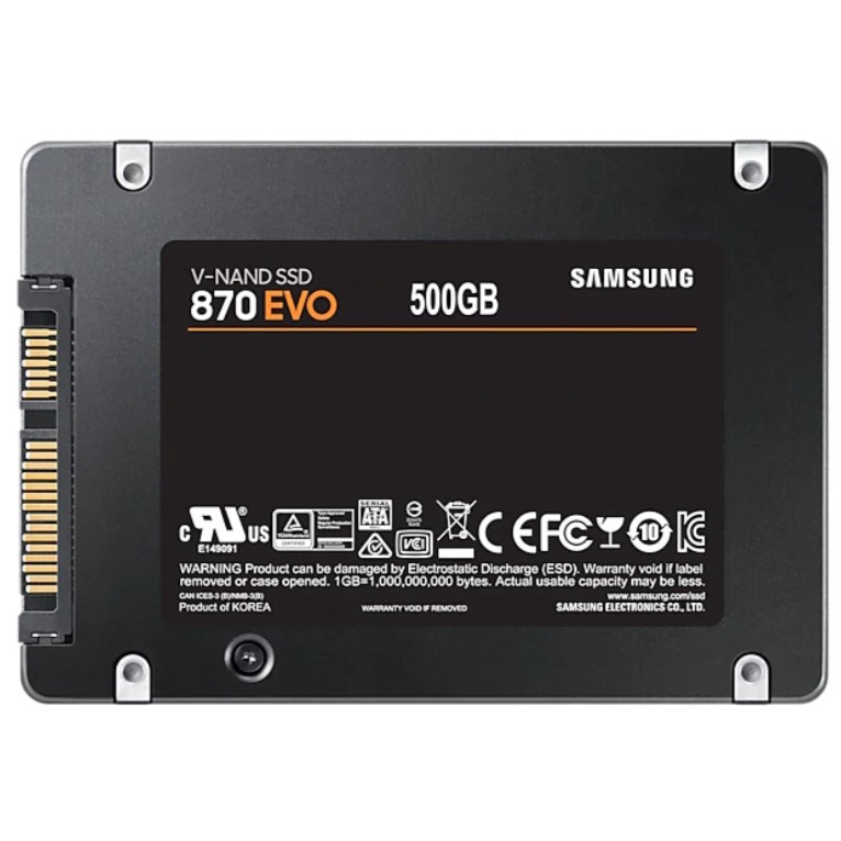 SAMSUNG SSD 870 EVO 500GB / 2.5&quot; SATA  - 5 years warranty