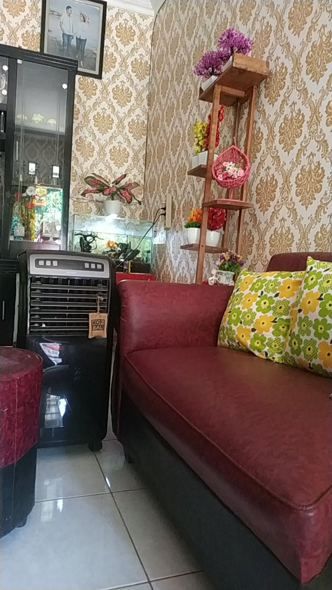 Ariani1318 Set Bunga Plastik Daun Monstera Dengan Pot Plastik Tawon Dekorasi Rumah Shabby Chic