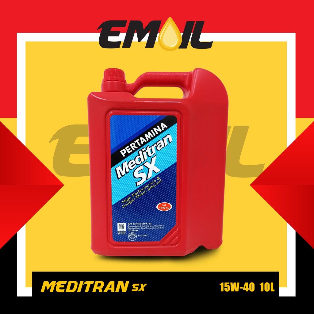 OLI PERTAMINA MEDITRAN SX SAE 15w-40 galon 10 liter