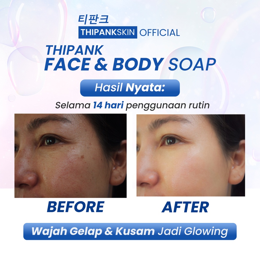 Thipank skin soap facial wash sabun pemutih wajah sabun pencerah wajah sabun jerawat dan bekas jerawat sabun pemutih wajah dan badan