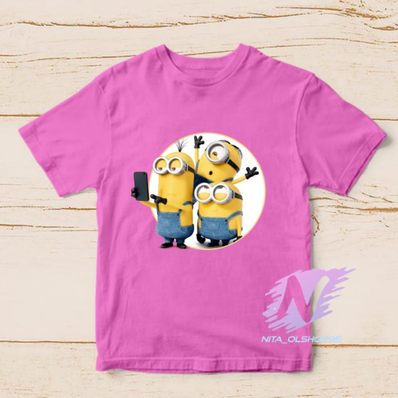 baju anak kaos anak karakter Minions the movie