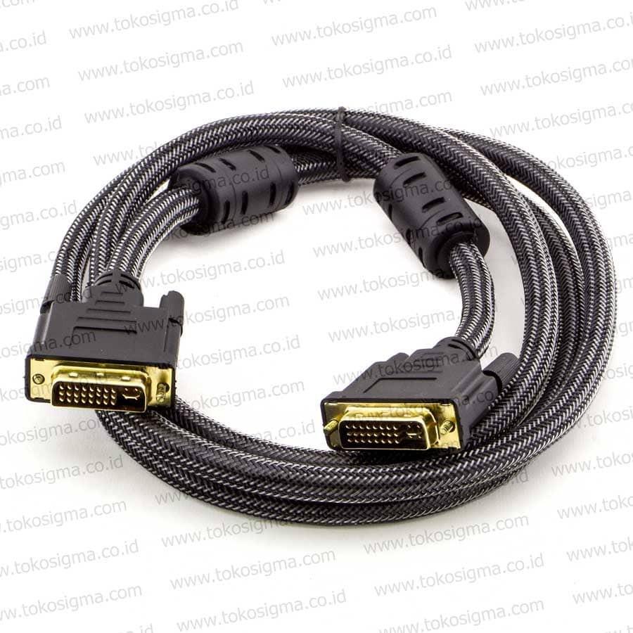 KABEL 1.8 Meter DVI To DVI Pin 24+5 Male-Male