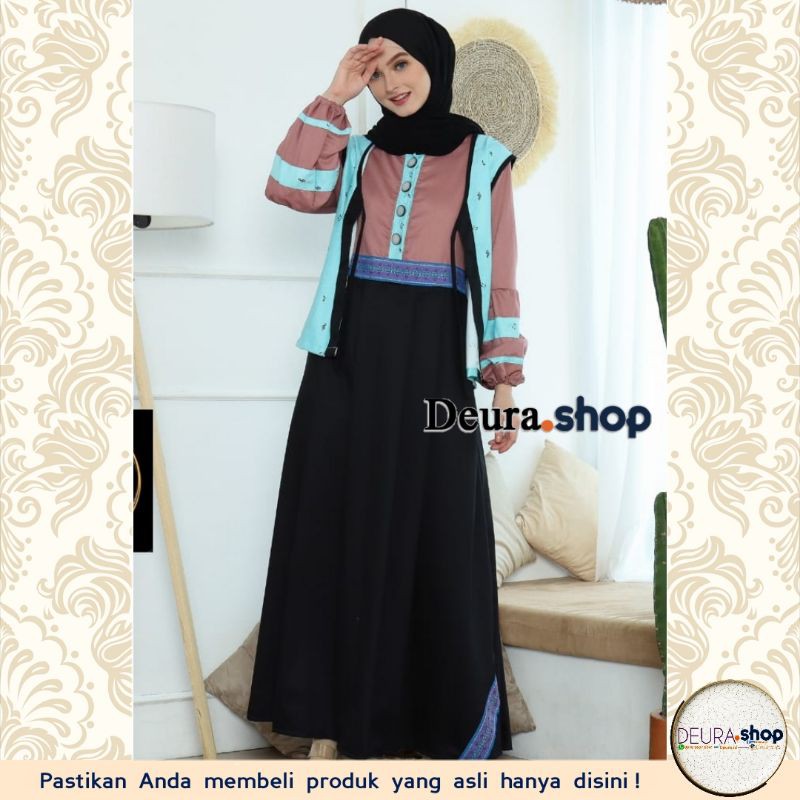Dress Deura / Gamis Deura Original / Setelan Gamis Deura 173