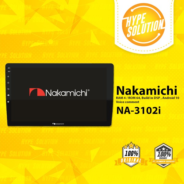 Nakamichi headunit Android universal 9 inch NA 3102i