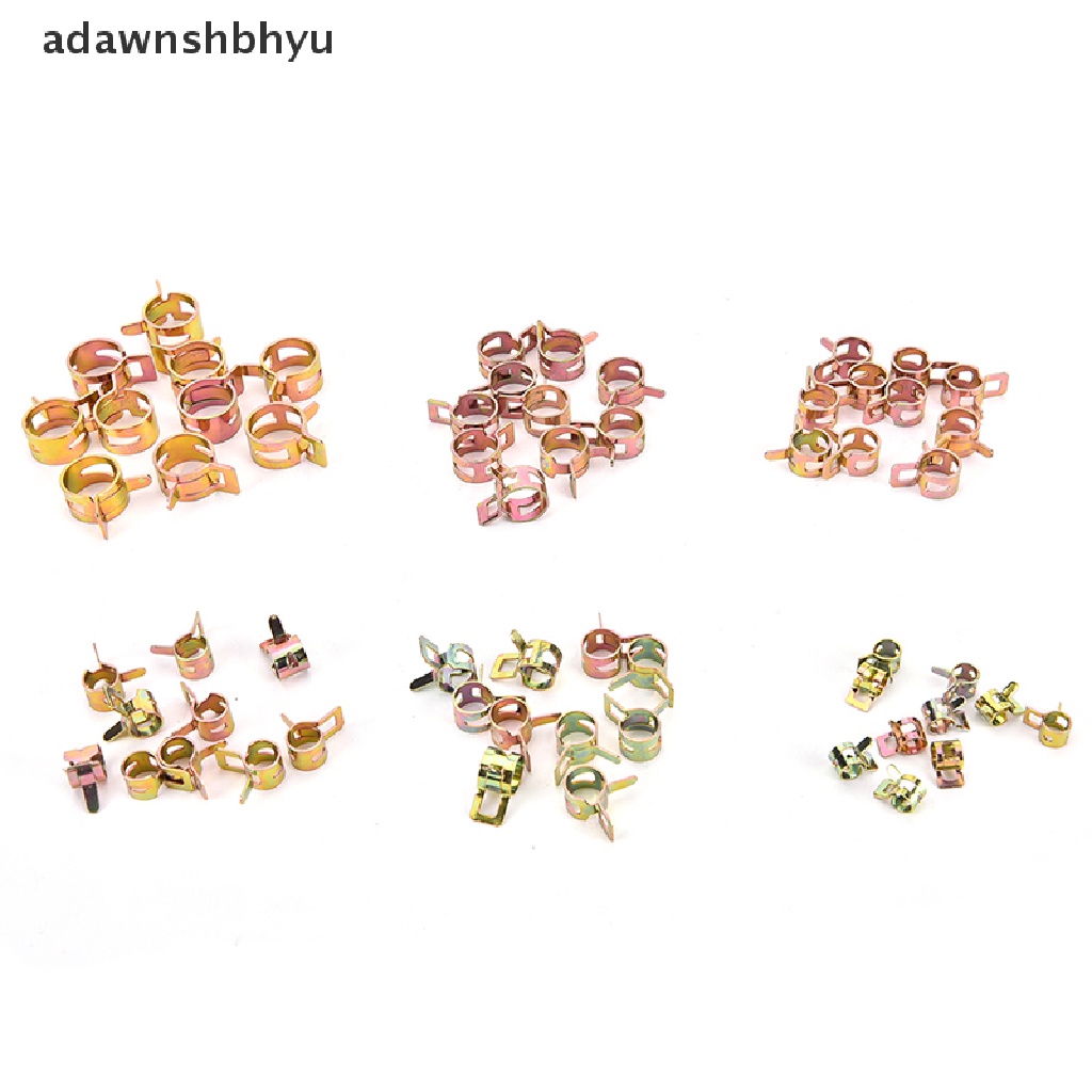 Adawnshbhyu 10pcs/Set Klip Pipa Pegas Minyak Air Tabung Klem Spring Band Type Fastener