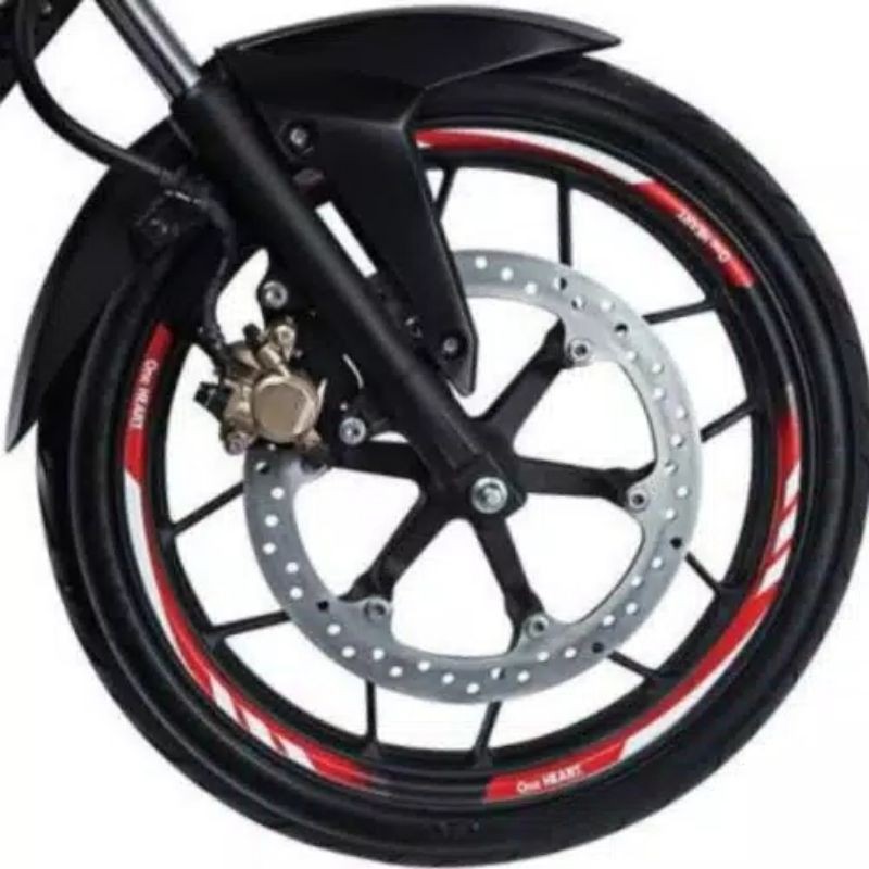 Wheel Rim Sticker Stiker Velg Merah Motor Honda Sport Velg 17