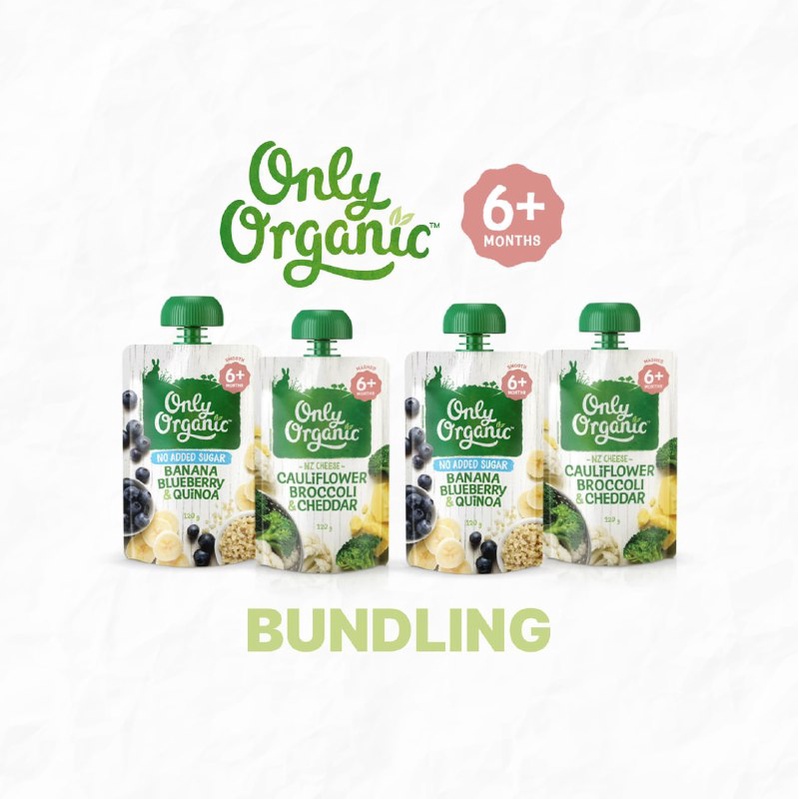 Bundling Only Organic Pouch 6m+ (4 Pcs)