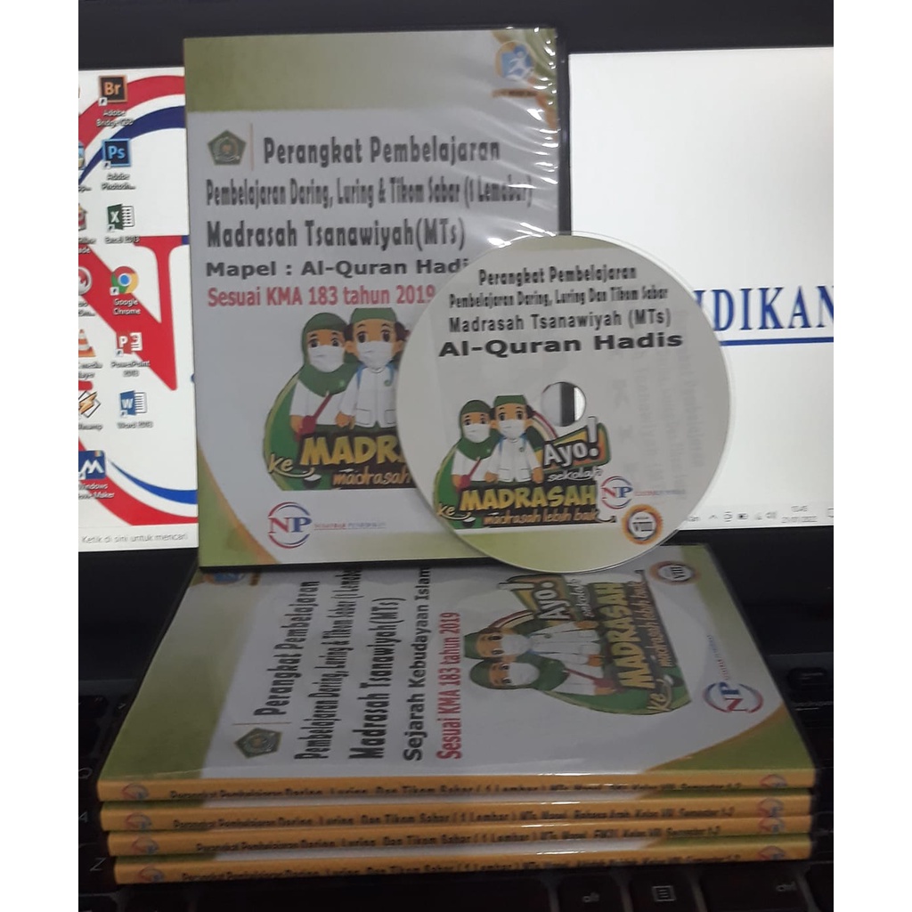 CD RPP 1 LEMBAR DARING, TATAP MUKA &amp;TIKOM SABAR,MTS, MAPEL Al-Quran Hadis,KELAS 7,8, 9, 2 SEMESTER, SESUAI KMA183TAHUN 2019