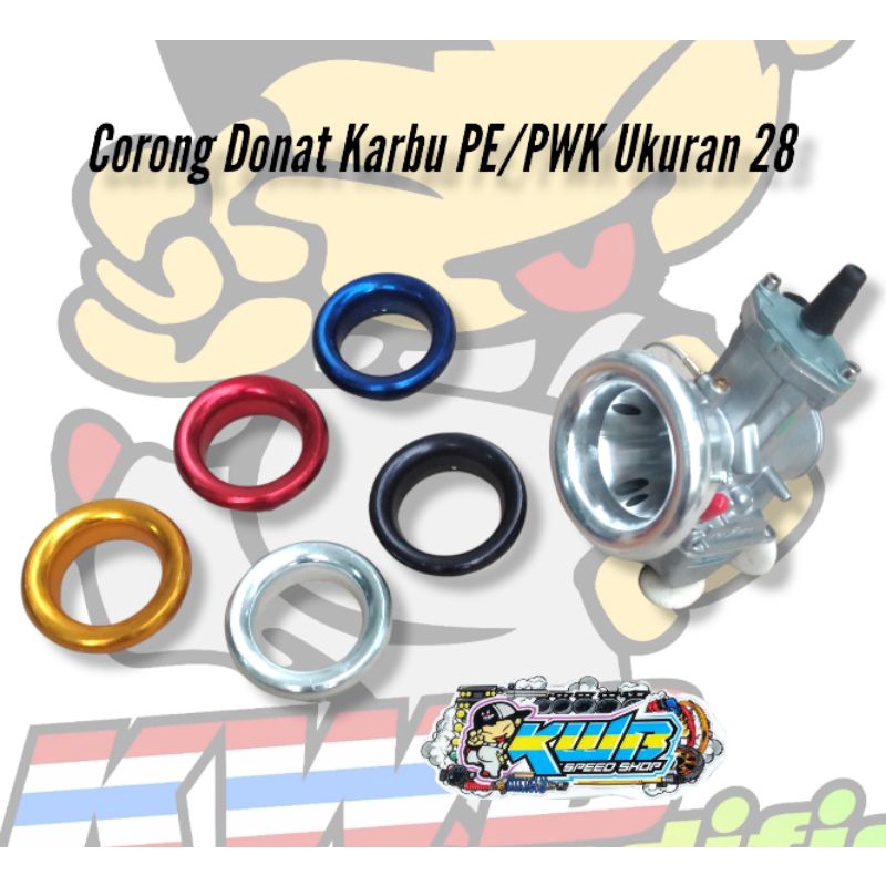 Velocity Karburator Model Donat Flat Corong Karbu PNP PE PWK PWL Air Strike 28 32 34 35 38