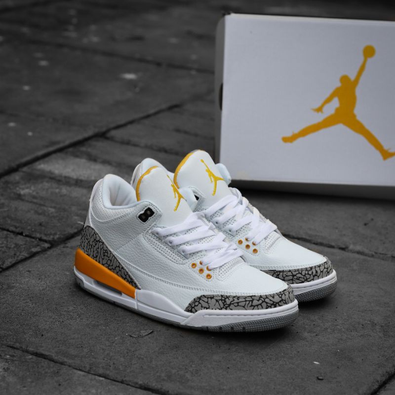 Jordan 3 laser orange / Sepatu nike air jordan / Sepatu nike
