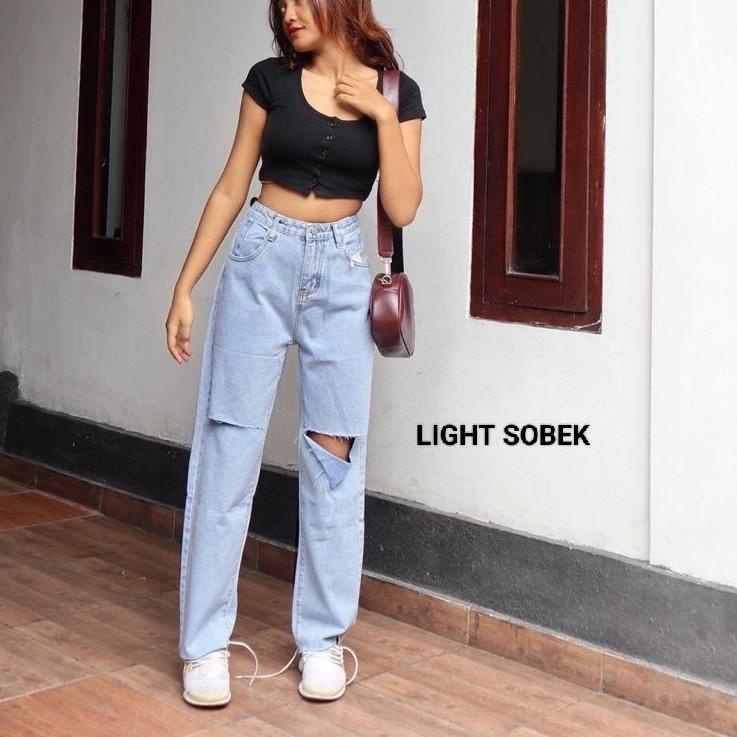 CELANA JEANS WANITA KULOT SOBEK TEMBUS KEKINIAN//CELANA SOBEK WANITA//CELANA KULOT//CELANA KULOT JEA