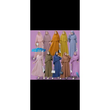 Gamis Poetri set hijab