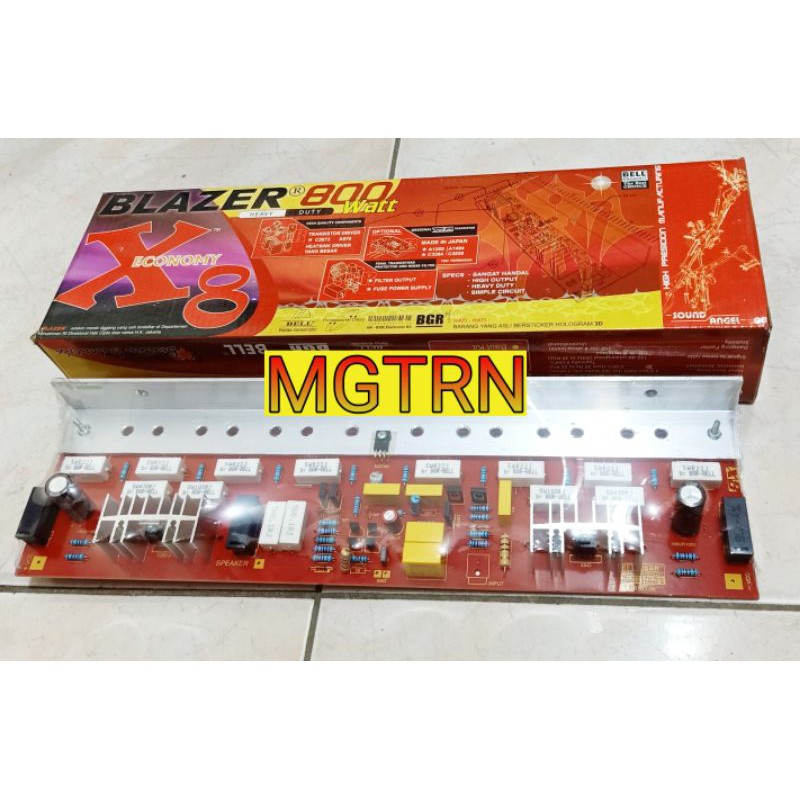 Kit Power Amplifier Mono 800watt Blazer X-8 Economy Bell{Driver}