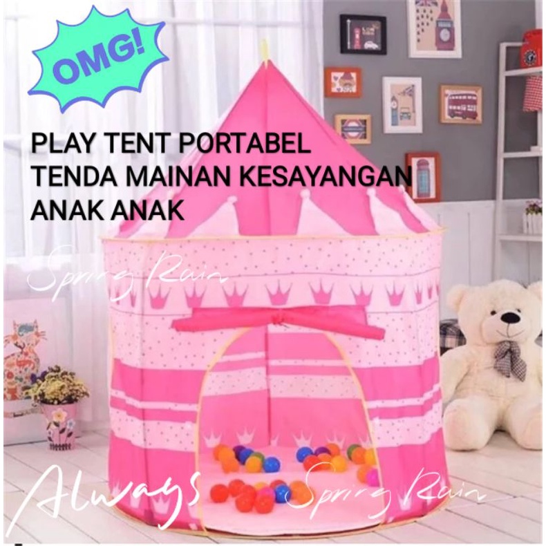 Tenda Anak Istana Castle Kids play house Tent New Jumbo