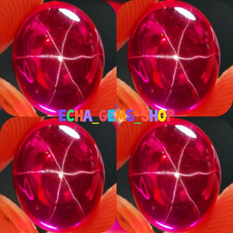 [BAYAR DIRUMAH] batu akik star rose siam delima bangkok asli chatam