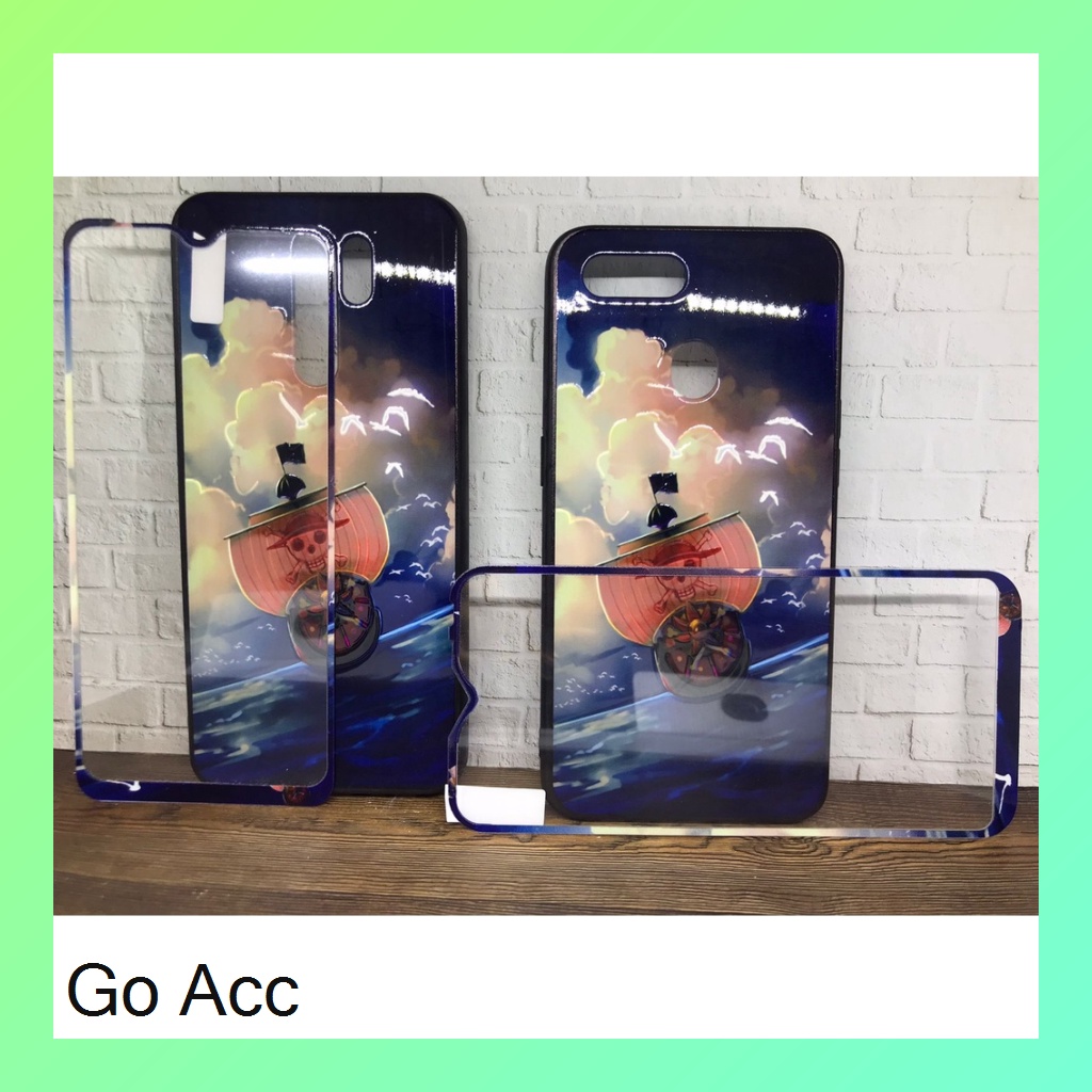 Softcase Tempered Glass karakter for Oppo A5s/A7/A12/A11k,A1k Realm3 2 Pro/U1/U2,C2,5/C3/5i/5s,C15 Vivo Y11/Y12/Y15/Y17,Redm1 9/Prime,9A HCTG 01 02 06 07 08 09