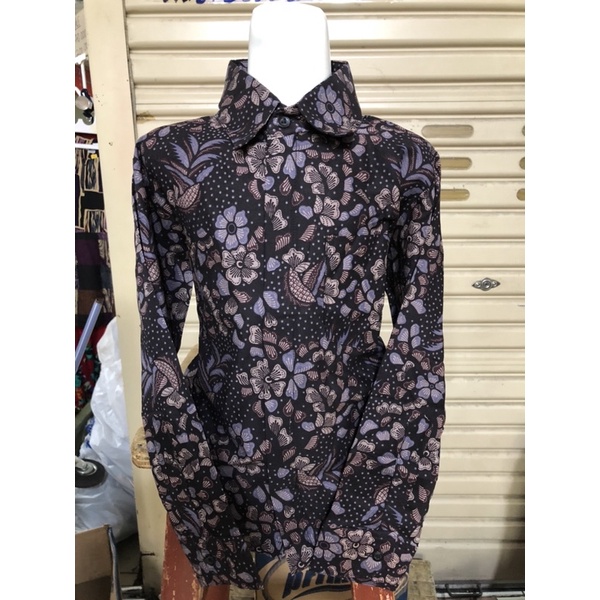 UH Baju Batik couple lapisan puring Ayah dan Anak laki-Laki, Baju batik proa pasangan ayah dan anak,WARNA LILAC,WARNA UNGU,Batik couple ayah dan anak laki-laki,GROSIR BATIK TANAH ABANG