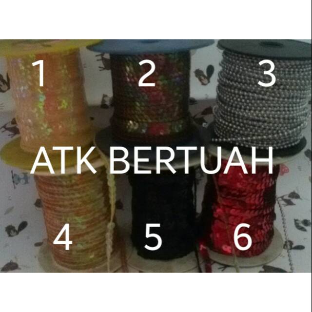 PITA TALI JALINAN MANIK MANIK MOTE PIRING PAYET