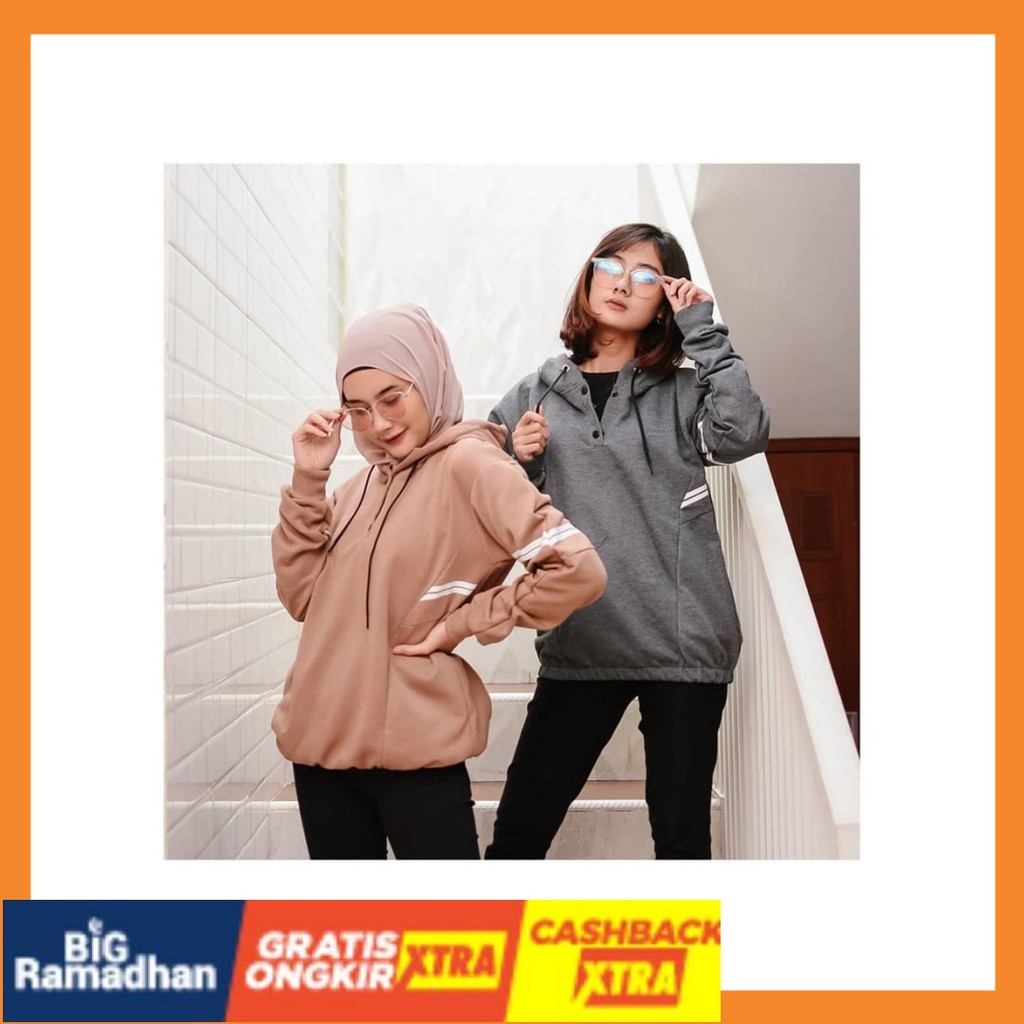 RAJUT RAPI BIG UKURAN ALLSIZE JUMBO LD 110 BESAR MURAH / Sweater V Scarla Hoodie Wanita Terbaru