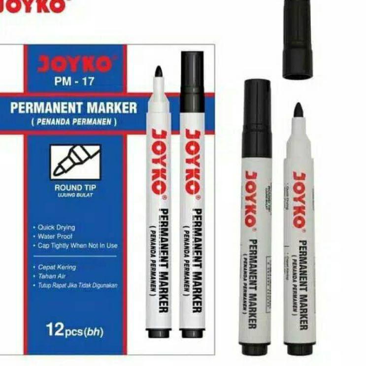 

Diskon Terviral Spidol Permanen Joyko PM-17 ( 1pak)