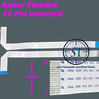 5pcs Kabel Flexible 15 Pin Inverted optik fleksibel 15pin jalur VCD DVD DIY Lipat fleksi Searah