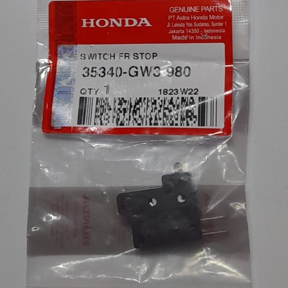 Switch Rem Kanan Depan BEAT SUPRA KARISMA Supra 125 Scoopy Spacy HONDA 35340 GW3 980